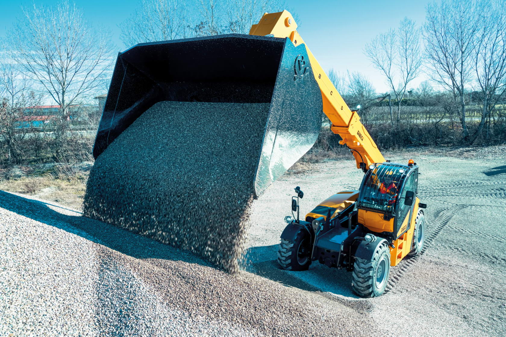 Telehandler for mines and quarries